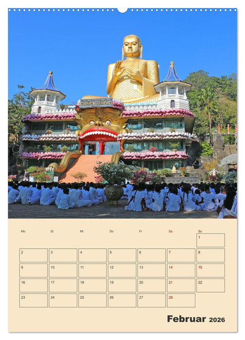 Sri Lanka - Terminplaner (CALVENDO Wandkalender 2026)