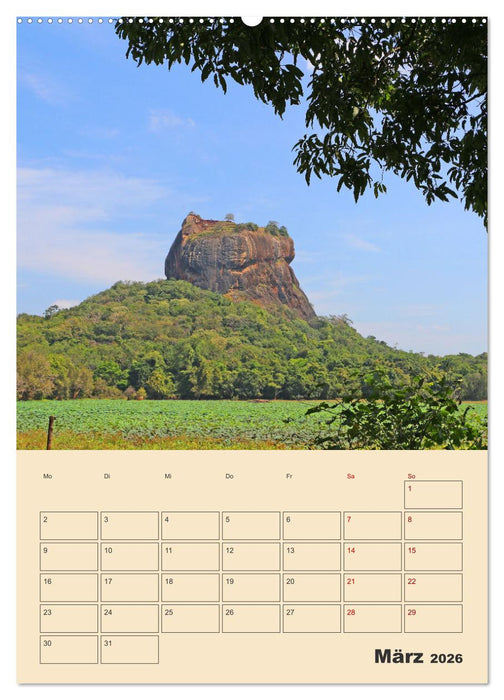 Sri Lanka - Terminplaner (CALVENDO Wandkalender 2026)