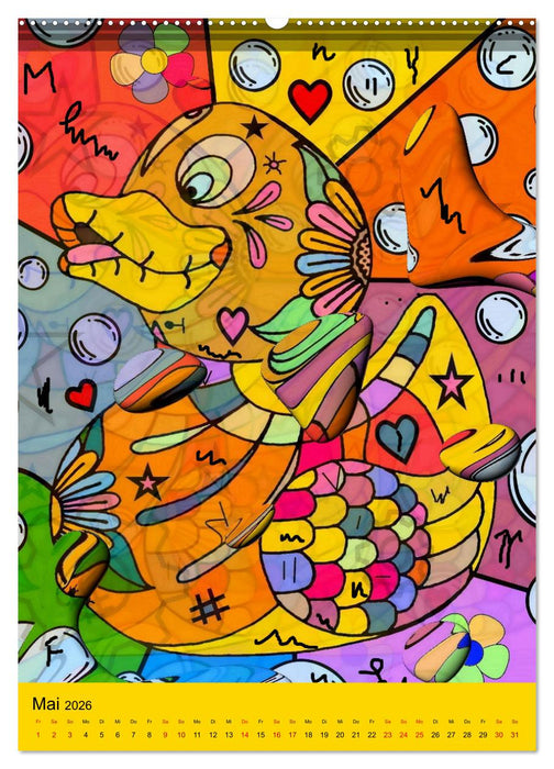 Nico Bielows Dia los Muertos (CALVENDO Premium Wandkalender 2026)