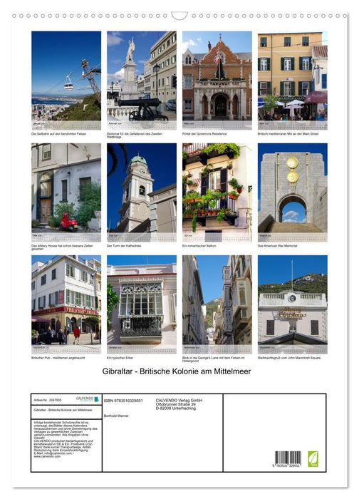 Gibraltar - Britische Kolonie am Mittelmeer (CALVENDO Wandkalender 2026)