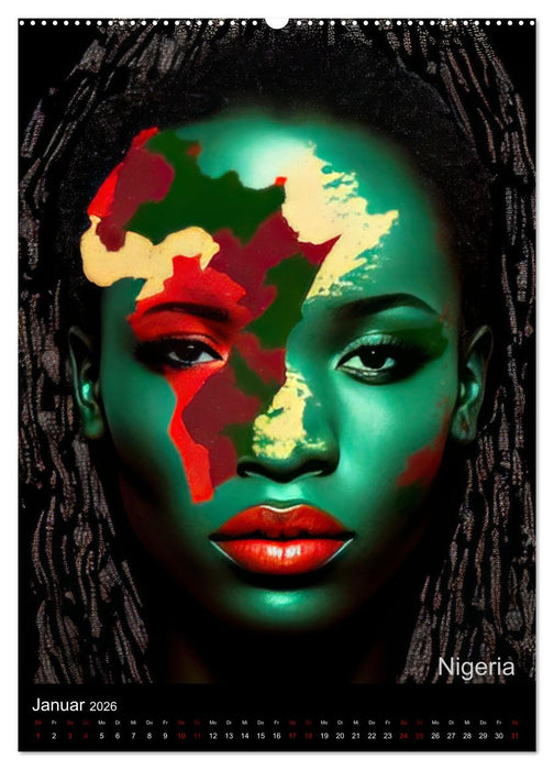 Afrikanische Schönheiten (CALVENDO Premium Wandkalender 2026)