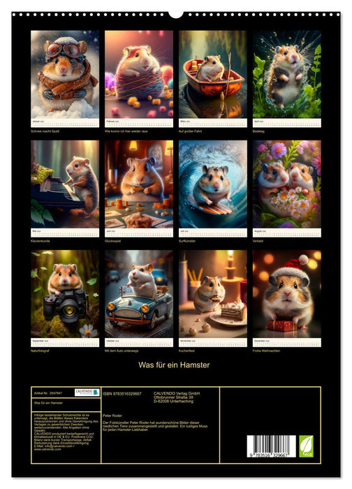 Was für ein Hamster (CALVENDO Premium Wandkalender 2026)