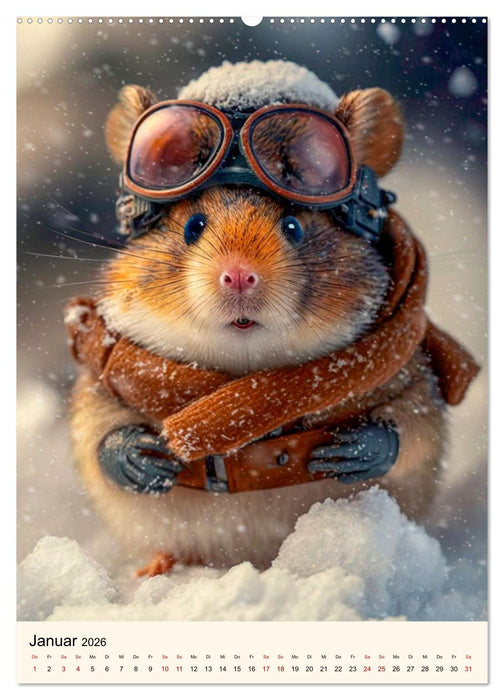 Was für ein Hamster (CALVENDO Premium Wandkalender 2026)