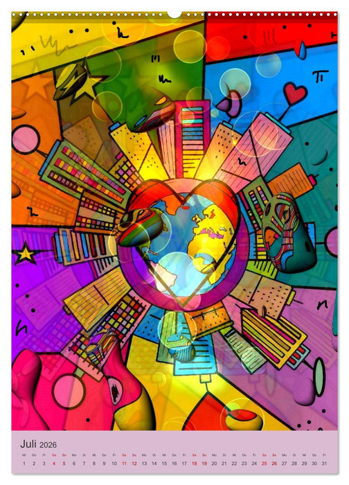 Ja das ist Kunst, sonst noch Fragen (CALVENDO Premium Wandkalender 2026)