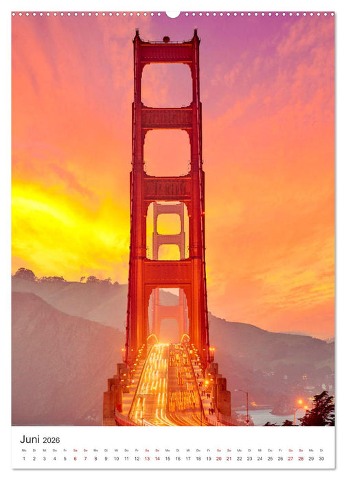 San Francisco - Eine Reise nach Kalifornien. (CALVENDO Wandkalender 2026)