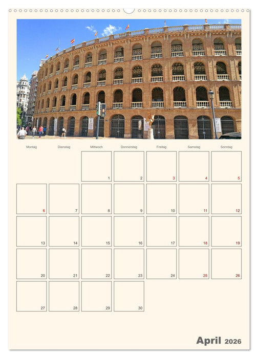 Valencia - Barcelona Terminplaner (CALVENDO Wandkalender 2026)