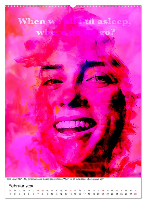 Die FARBEN der Frauen - 12 Porträts großartiger Frauen (CALVENDO Premium Wandkalender 2026)