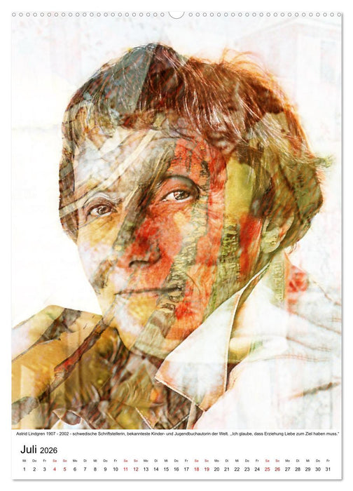 Die FARBEN der Frauen - 12 Porträts großartiger Frauen (CALVENDO Premium Wandkalender 2026)