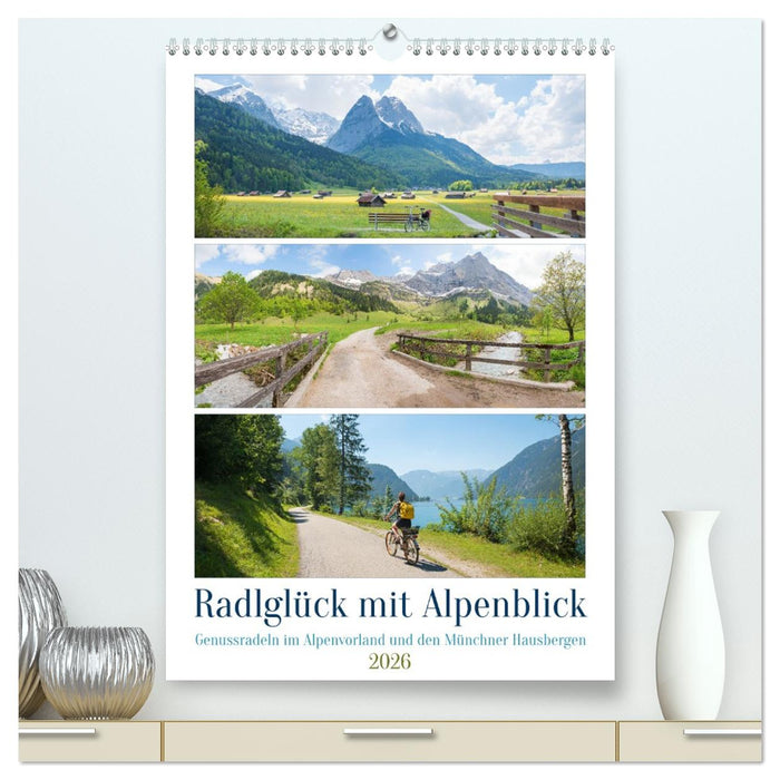 Radlglück mit Alpenblick 2026 (CALVENDO Premium Wandkalender 2026)