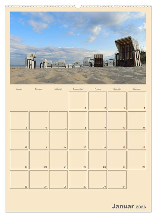 Usedom Ostsee - Terminplaner (CALVENDO Wandkalender 2026)