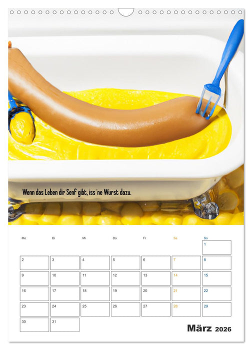 Ist mir Wurst Kalender (CALVENDO Wandkalender 2026)