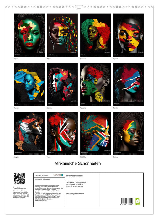 Afrikanische Schönheiten (CALVENDO Wandkalender 2026)