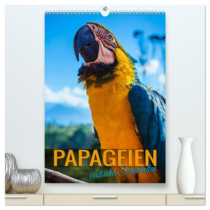 Papageien - exotische Schönheiten (CALVENDO Premium Wandkalender 2026)
