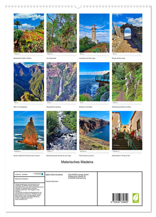 Malerisches Madeira (CALVENDO Premium Wandkalender 2026)
