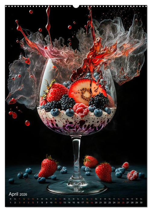 Desserts - Süße Köstlichkeiten zum Dahinschmelzen (CALVENDO Premium Wandkalender 2026)