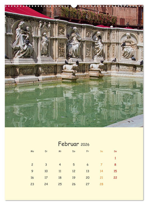 Siena - Impressionen (CALVENDO Premium Wandkalender 2026)