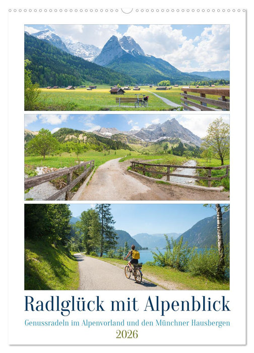 Radlglück mit Alpenblick 2026 (CALVENDO Wandkalender 2026)