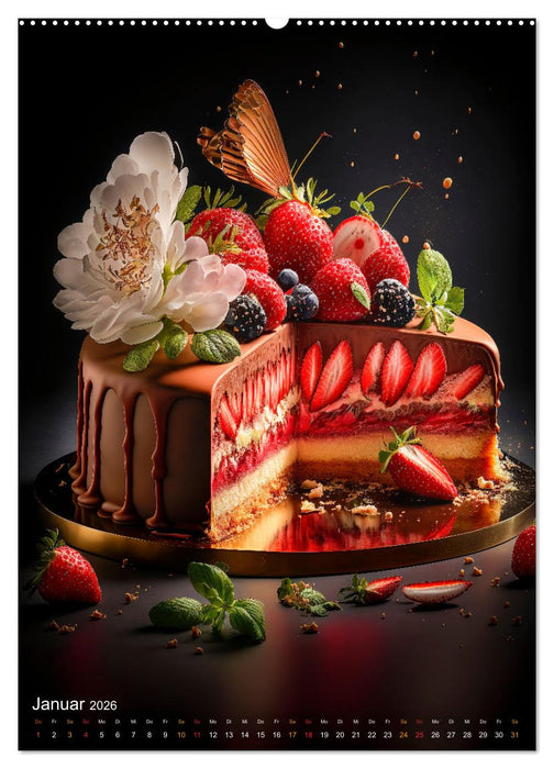 Back Kunst - Süße Köstlichkeiten zum Dahinschmelzen (CALVENDO Premium Wandkalender 2026)
