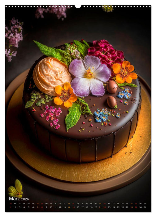 Back Kunst - Süße Köstlichkeiten zum Dahinschmelzen (CALVENDO Premium Wandkalender 2026)
