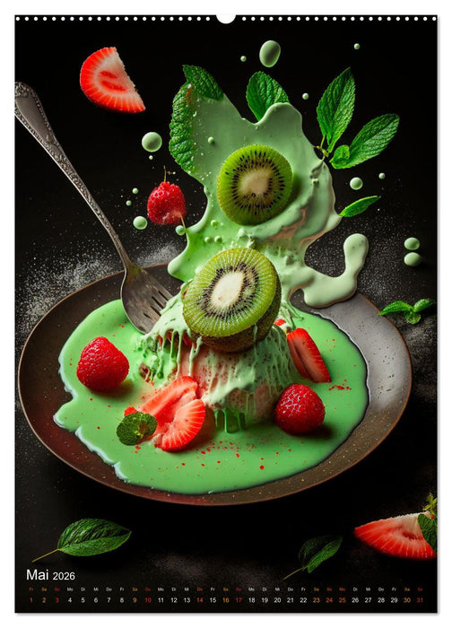 Desserts - Süße Köstlichkeiten zum Dahinschmelzen (CALVENDO Wandkalender 2026)