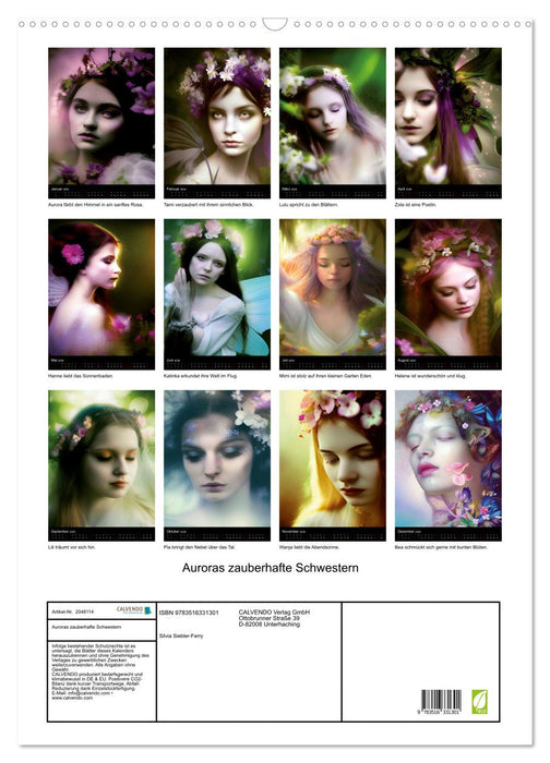 Auroras zauberhafte Schwestern (CALVENDO Wandkalender 2026)