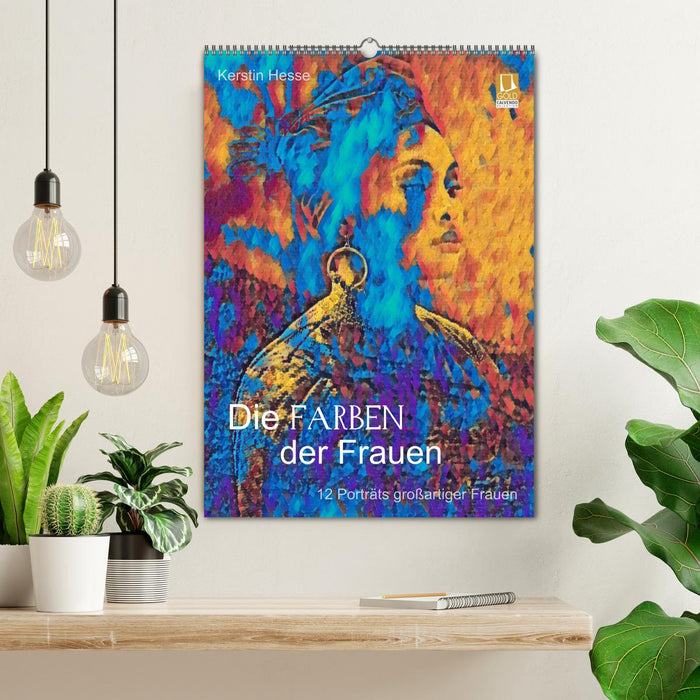 Die FARBEN der Frauen - 12 Porträts großartiger Frauen (CALVENDO Wandkalender 2026)