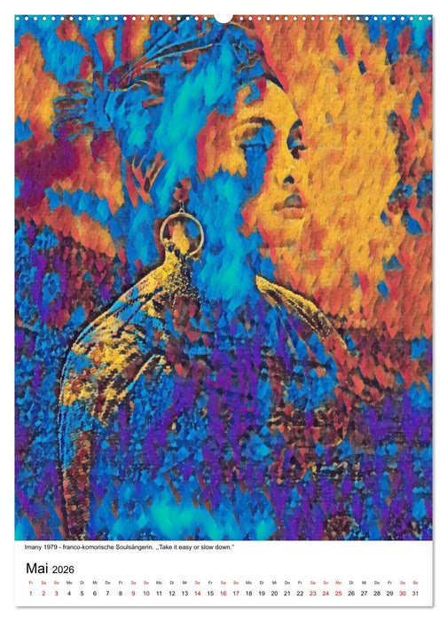 Die FARBEN der Frauen - 12 Porträts großartiger Frauen (CALVENDO Wandkalender 2026)