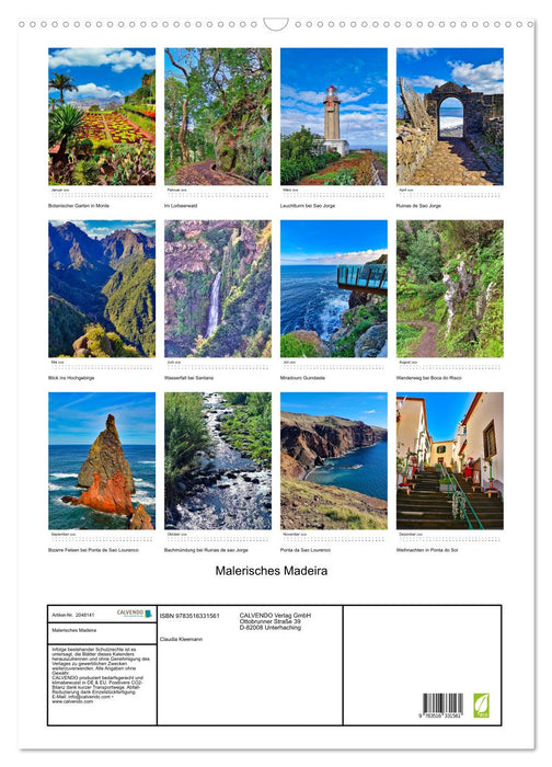 Malerisches Madeira (CALVENDO Wandkalender 2026)