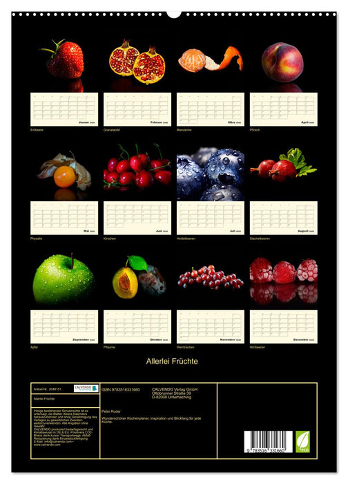 Allerlei Früchte (CALVENDO Premium Wandkalender 2026)