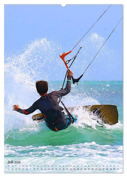 Kitesurfen - Fun pur (CALVENDO Premium Wandkalender 2026)