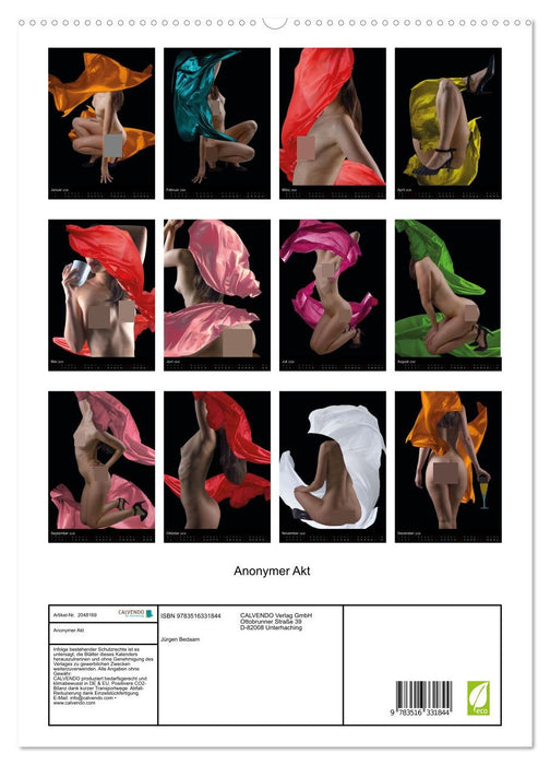 Anonymer Akt (CALVENDO Premium Wandkalender 2026)