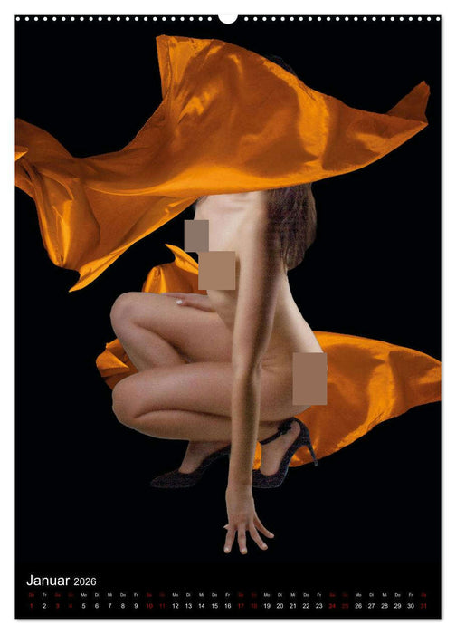 Anonymer Akt (CALVENDO Premium Wandkalender 2026)