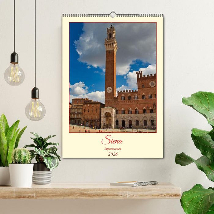 Siena - Impressionen (CALVENDO Wandkalender 2026)