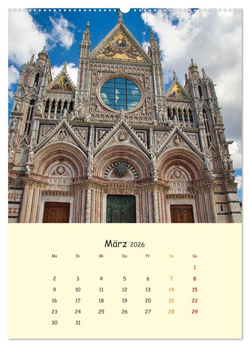 Siena - Impressionen (CALVENDO Wandkalender 2026)