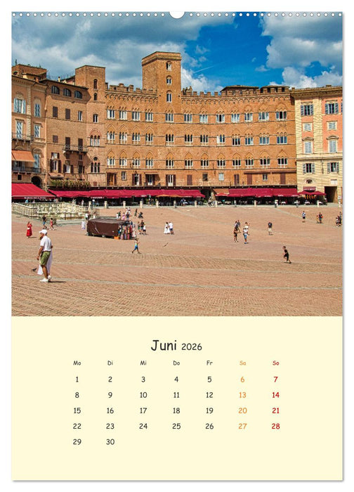 Siena - Impressionen (CALVENDO Wandkalender 2026)