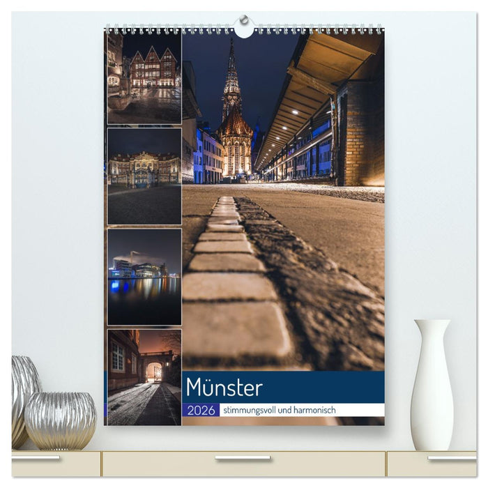 Münster - stimmungsvoll und harmonisch (CALVENDO Premium Wandkalender 2026)