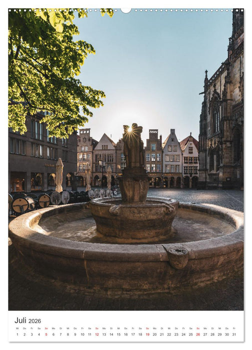 Münster - stimmungsvoll und harmonisch (CALVENDO Premium Wandkalender 2026)
