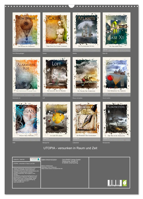 UTOPIA - versunken in Raum und Zeit (CALVENDO Wandkalender 2026)