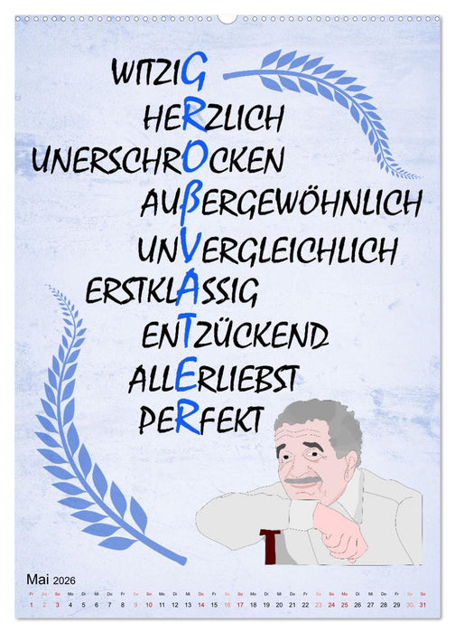 Opa ist der Coolste (CALVENDO Premium Wandkalender 2026)