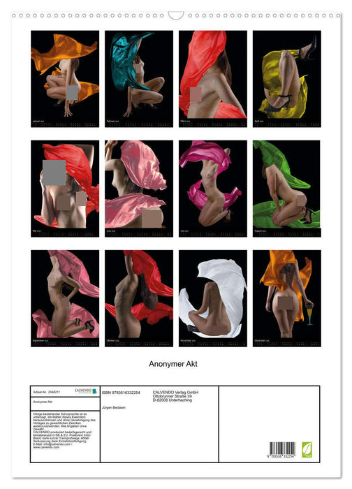 Anonymer Akt (CALVENDO Wandkalender 2026)