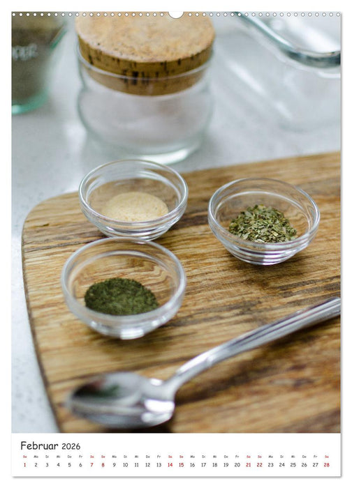 Kräuterküche - Pikante Stilleben aus der Gewürzküche (CALVENDO Wandkalender 2026)