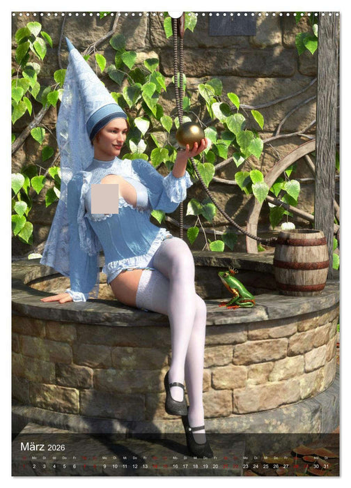 Märchenhafte Pin Ups (CALVENDO Premium Wandkalender 2026)
