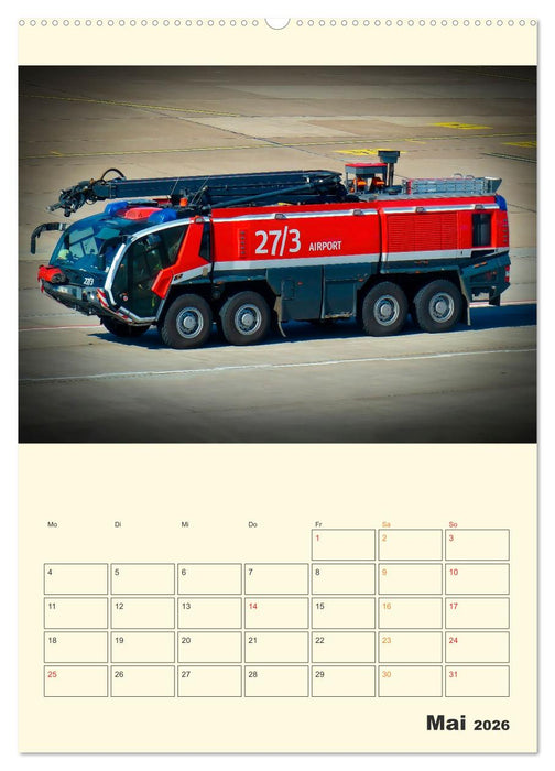 Feuerwehr - der Kalender (CALVENDO Wandkalender 2026)
