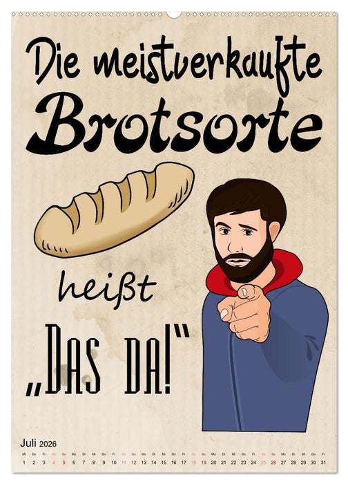 Bäckersprüche (CALVENDO Premium Wandkalender 2026)