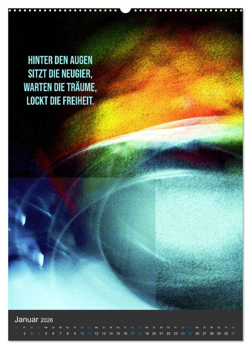 AugenweiTe Bilder.Texte.Inspirationen (CALVENDO Premium Wandkalender 2026)