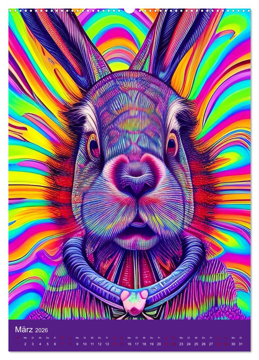 Crazy Neon - Das Farbspektakel (CALVENDO Premium Wandkalender 2026)