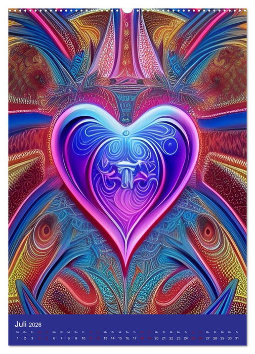 Crazy Neon - Das Farbspektakel (CALVENDO Premium Wandkalender 2026)