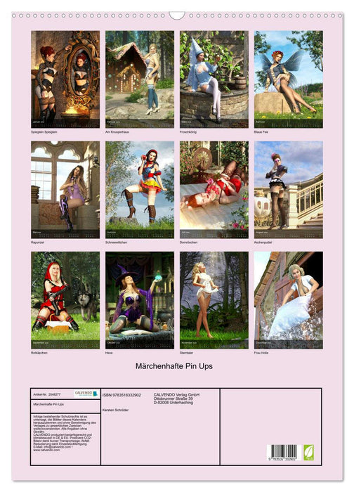 Märchenhafte Pin Ups (CALVENDO Wandkalender 2026)