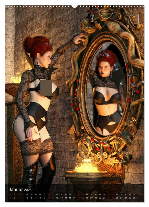 Märchenhafte Pin Ups (CALVENDO Wandkalender 2026)