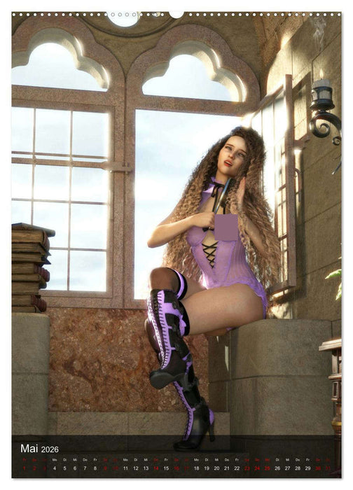 Märchenhafte Pin Ups (CALVENDO Wandkalender 2026)